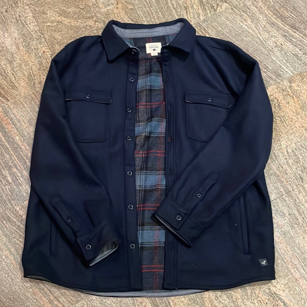 Men’s Sperry Jacket Sz XL Navy